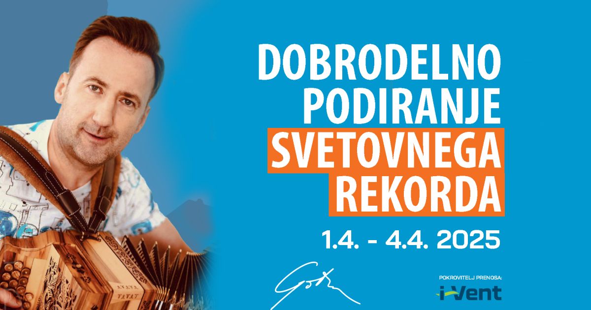 Robert Goter podira svetovni rekord v neprekinjenem igranju na harmoniko! - Veseljak.si