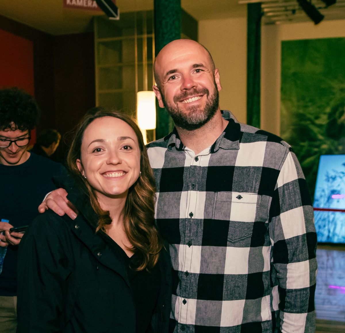 Anja Ramšak s svojim možem; vir: Instagram