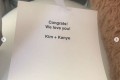 Čestitka ob rojstvu otroka, ki sto jo Nicki Minaj poslala Kim Kardashian in Kanye West