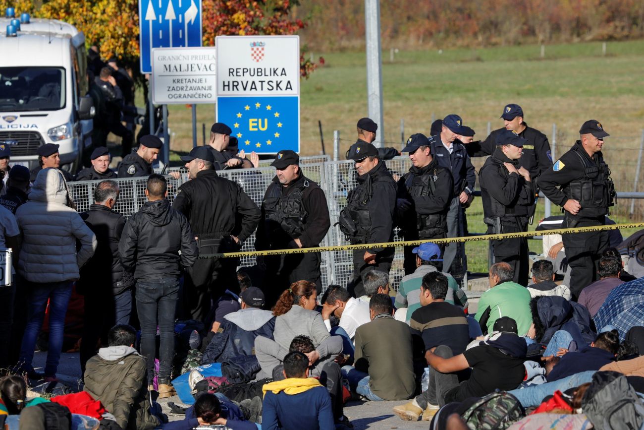 maljevac, mejni prehod, migranti, bosna-hrvaška1.jpg