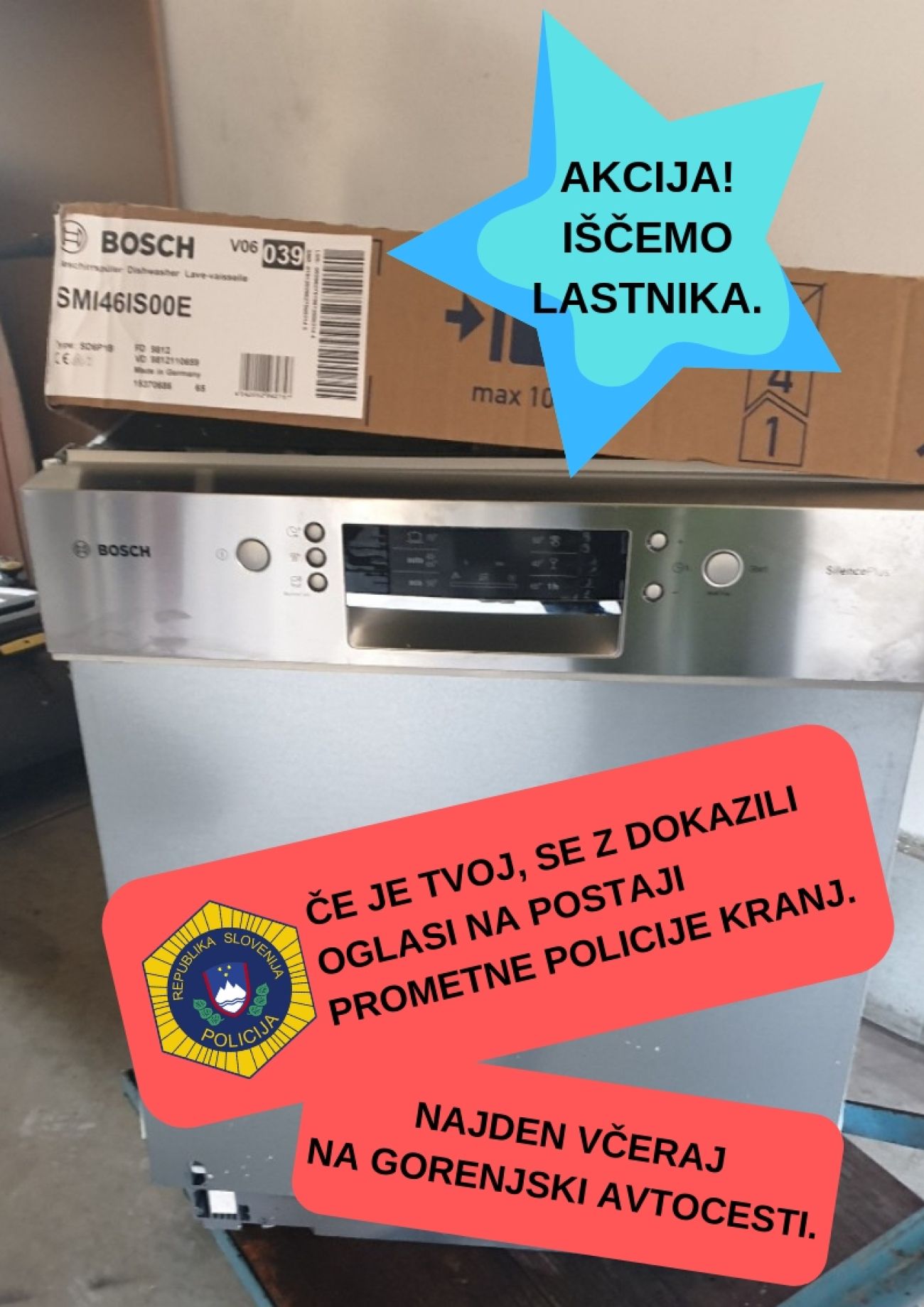 pomivalni stroj, avtocesta