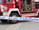 gasilci, slovenska policija, policijski trak, intervencija
