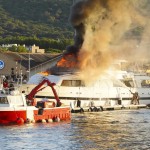 sea-lady-ii, pozar, jahta