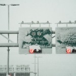 promet-znak, sneg, promet, cesta, zima