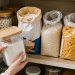 moka, riz, testenine, posode, shranjevanje-hrane