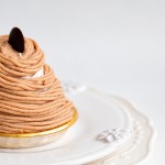 Minimalistični kostanjev Mont Blanc tart