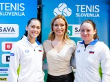 Zidanšek in Juvan popeljali Slovenijo do zmage nad Nizozemsko v pokalu Billie Jean King