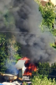 (Foto) V Luciji zagoreli plovili: Gasilci: "Zaprite okna"