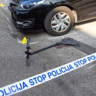 prometna nesreča, e-skiro, policija