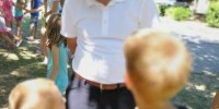 Otroke je obiskal tudi župan MO NM Gregor Macedoni