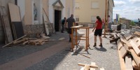 Obnovitvena dela pri župnijski cerkvi v Semiču