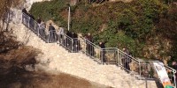 Prenovljeno stopnišče na Bregu