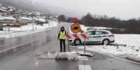 slovenska policija, sneg, zima