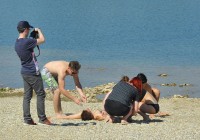 (FOTO) Sezona kopanja v Soboškem jezeru odprta