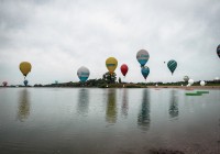 (FOTO) Nad Soboškim jezerom poleteli pisani baloni