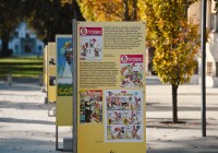 (FOTO) V Murski Soboti na ogled ulična razstava o Mikiju Mustru in Zvitorepcu