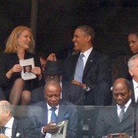Barack Obama, Michelle Obama in Helle Thorning-Schmidt