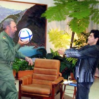 fidel castro, maradona