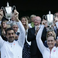 Avstralka Samantha Stosur in Srb Nenad Zimonjić