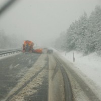 plug sneg sneženje avtocesta