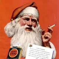 božič božiček kajenje cigareta