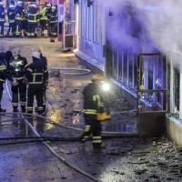 požar mošeja švedska eskilstuna