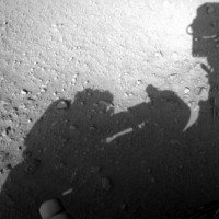 Mars, rover Radovednost, senca