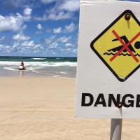 morski pes, opozorilo, plaža
