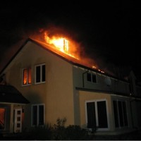 požar hiša