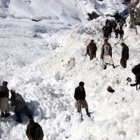 snežni plaz, afganistan