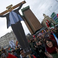 madrid, protest