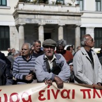 grcija protest upokojenci