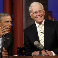 david letterman, barack obama