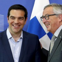 Aleksis Cipras in Jean-Claude Juncker