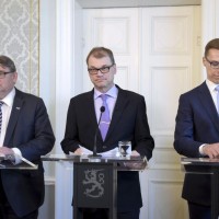 Timo Soini, Juha Sipila, Alexander Stubb