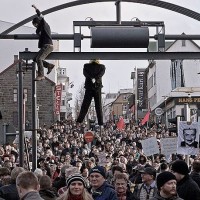 islandija, protest