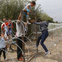 meja, ograj, madžarska, begunci