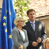 Anja Kopač in Miro Cerar