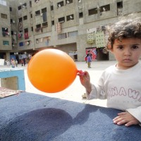 begunci, taborišče, otrok, libanon