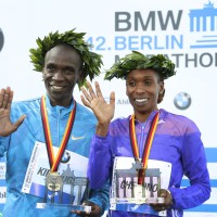 Eliud Kipchoge in Gladys Cherono