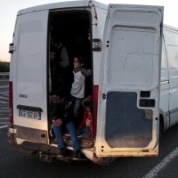 begunci, kombi, migrant, tihotapstvo