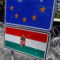mejni prehod horgos, madzarska meja, ograja, zica
