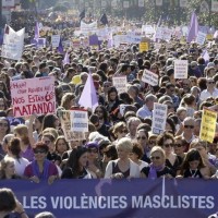 španija protest proti nasilju and ženskami
