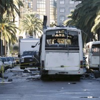 avtobus, tunis, bomba