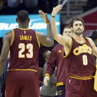 LeBron James Kevin Love Cleveland Cavaliers