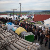 idomeni, begunski center