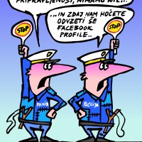 karikatura_STAVKA POLICIJE SE ZAOSTRUJE