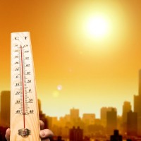 Vročina, poletje, visoke temperature, termometer 1