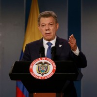 Kolumbijski predsednik Juan Manuel Santos