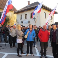 Črnomelj, protest, begunski center